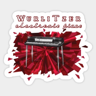 Wurlitzer Electric Piano - 1970's design Sticker